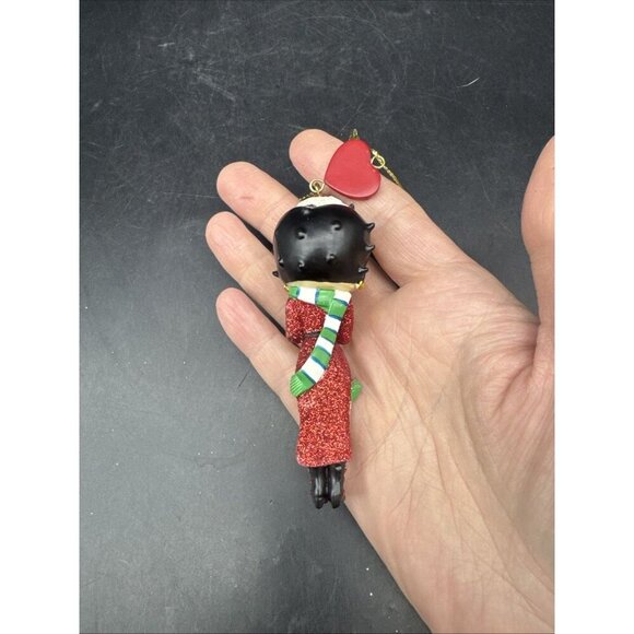 The Danbury Mint Betty Boop Glitter Christmas Ornament Set Of 3 NEW - Picture 8 of 11